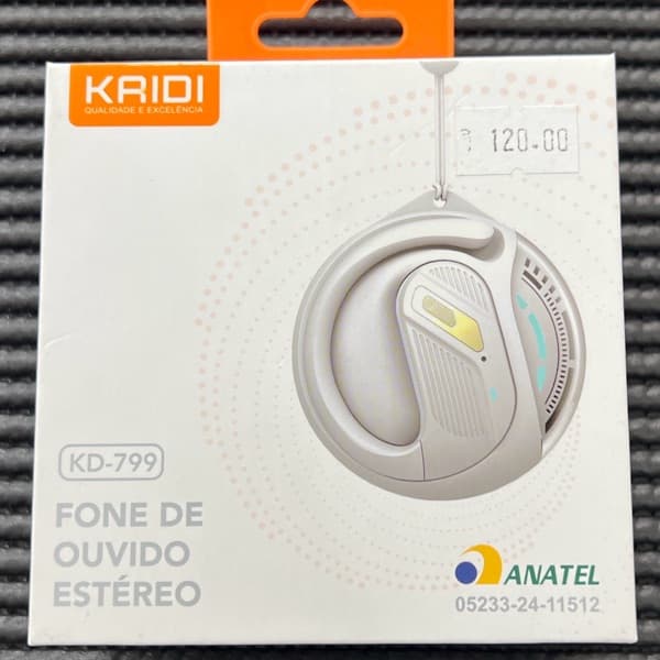 Fone sem fio KD-799 KAIDI BRANCO